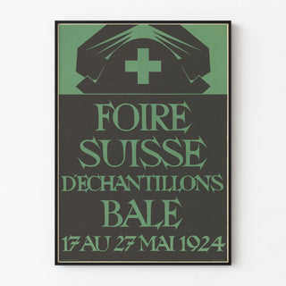Vintage Poster Swiss Fair of Samples Basel 1924