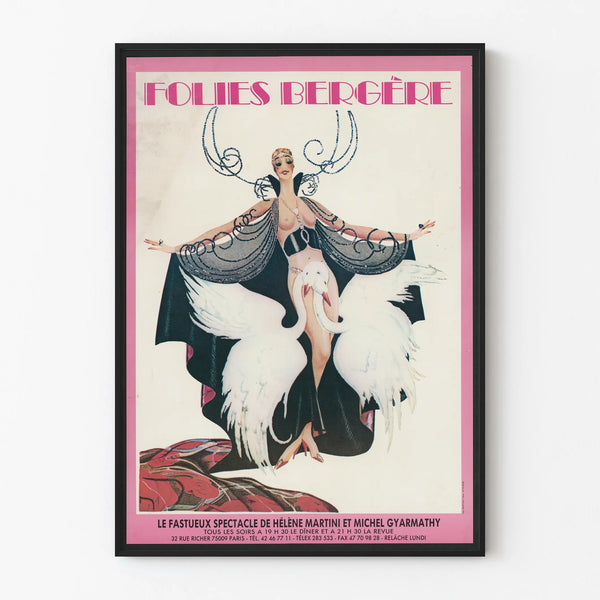 Poster Folies Bergère show Hélène Martini and Michel Gyarmathy