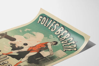 Vintage poster of Folies Bergère Achilles L'Homme Canon