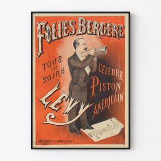 Folies Bergère Poster American Piston Levy