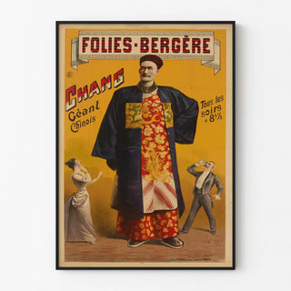 Vintage Poster Folies Bergère Chang Chinese Giant