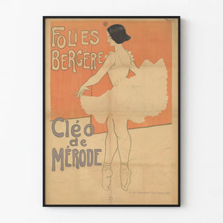 Folies Bergère Poster Cléo de Mérode Classical Dancer