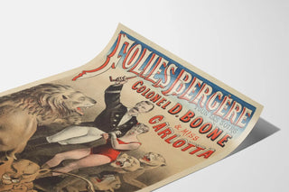 Poster Folies Bergère Colonel D. Boone and Miss Carlotta