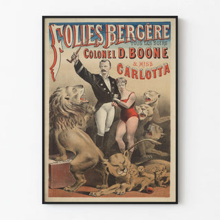 Poster Folies Bergère Colonel D. Boone and Miss Carlotta