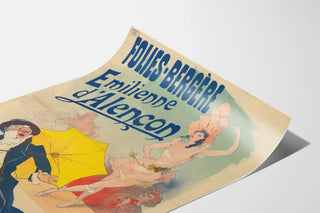 Vintage Poster Folies Bergère Emilienne d'Alençon Every Evening