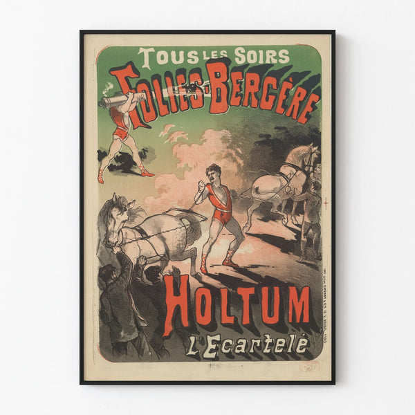 Vintage poster Folies Bergère Holtum The Cuckold Wall decoration