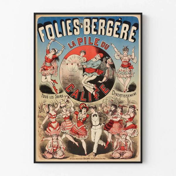 Vintage Poster Folies Bergère The Caliph's Pillow