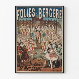 Vintage poster Folies Bergère The Castle of Mac-Arrott