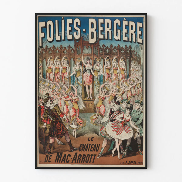 Vintage poster Folies Bergère The Castle of Mac-Arrott