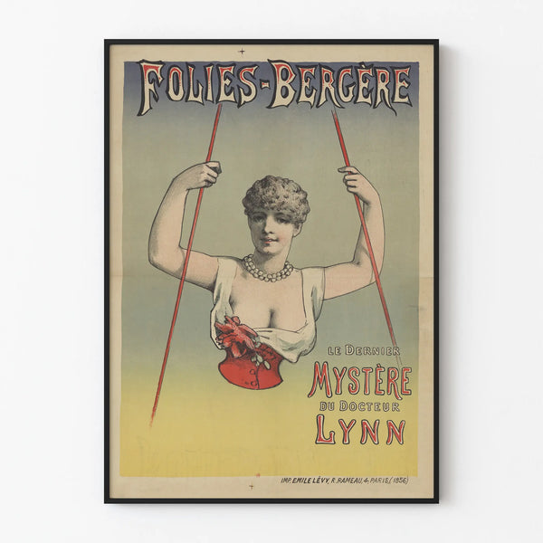Vintage Poster Folies Bergère - The Last Mystery of Doctor Lynn
