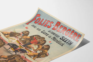 Poster Folies Bergère The Tamer Seeth and His Lions by Ménélick