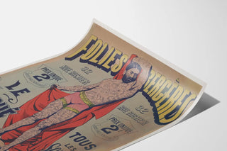 Vintage Poster Folies Bergère The Tattooed