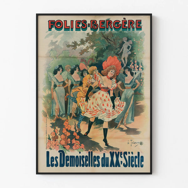 Vintage Poster Folies Bergère The Young Ladies of the Twentieth Century