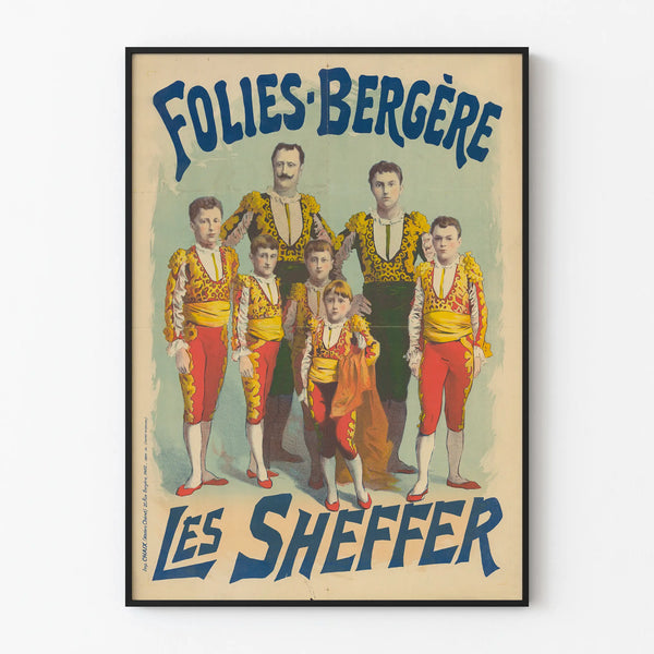 Vintage Poster Folies Bergère Les Sheffer