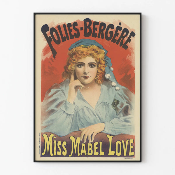 Vintage Poster Folies Bergère Miss Mabel Love