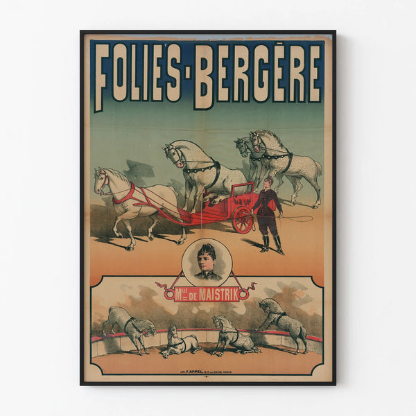Vintage Poster Folies Bergère Mademoiselle de Maistrik
