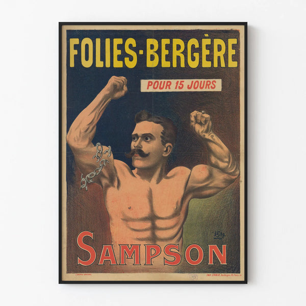 Vintage Folies Bergère Poster - Sampson