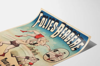 Folies Bergère Poster – Grand Struggles Evenings at 11 p.m.