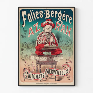 Vintage poster Folies Bergère Az-Rah the Marvelous Automaton