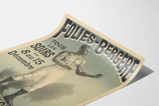 Vintage Poster Folies Bergère - Peter Jackson World Champion