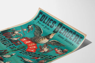 Vintage poster Folies Bergère Parrot Charmer