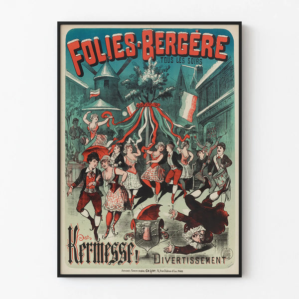 Vintage Poster Folies Bergère Fair and Entertainment