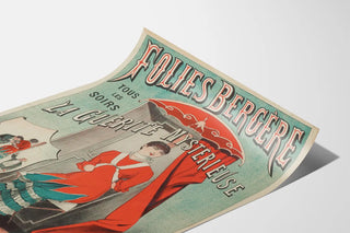 Vintage poster Folies Bergère La Guérite Mystérieuse