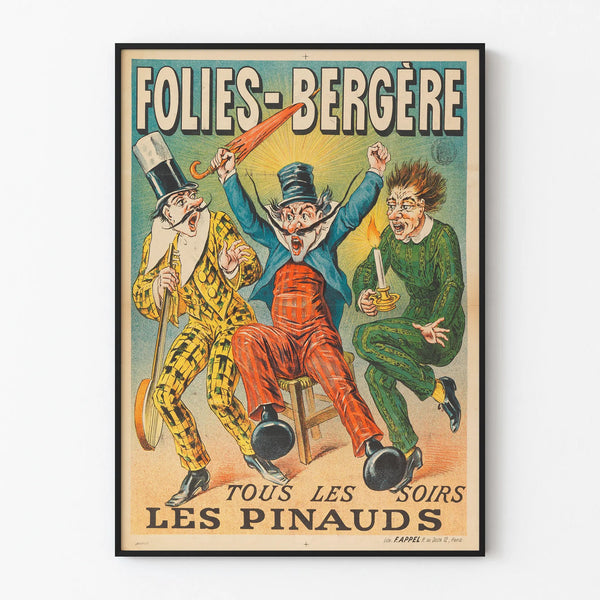 Vintage Poster Folies-Bergère Les Pinauds Wall Decoration