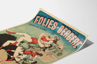 Vintage poster Folies Bergère - Women's Struggles show
