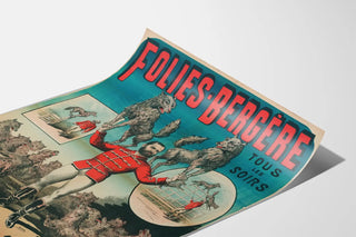 Vintage poster Folies-Bergère Rudesindo Roche and his 15 Wolves