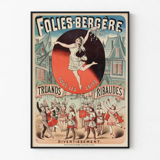 Folies Bergère Poster - Entertainment Every Evening