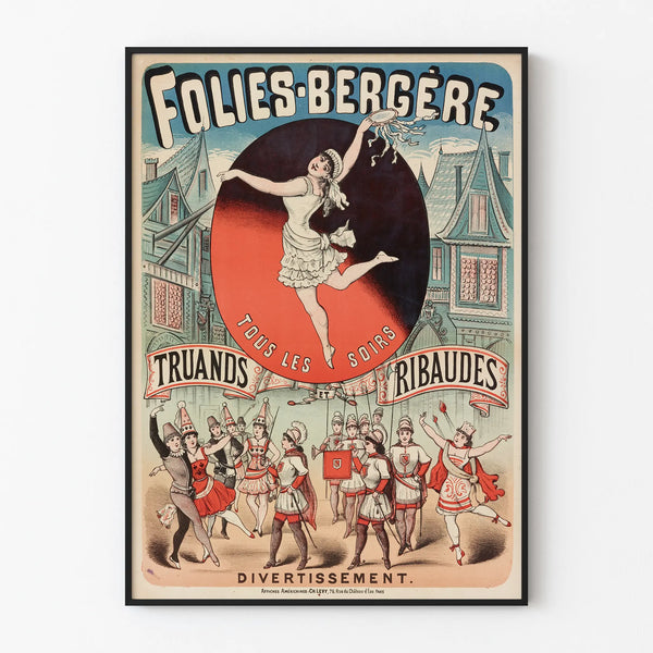 Folies Bergère Poster - Entertainment Every Evening