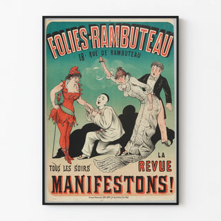 Vintage Poster Folies Rambuteau - Manifestations Review