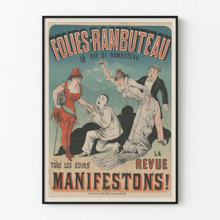 Vintage poster Folies Rambuteau - The Manifestations Review