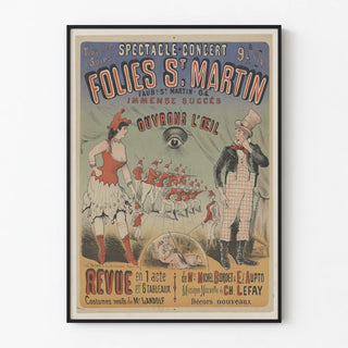 Folies St Martin Poster Open Eye Show in 1 Act