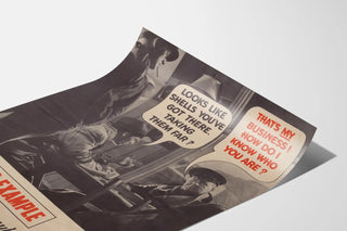 Vintage safety poster: Never talk about your cargo or destination