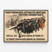 Vintage Poster of the Popular Front - Civil Servants and Retirees — framed artwork on a wall
