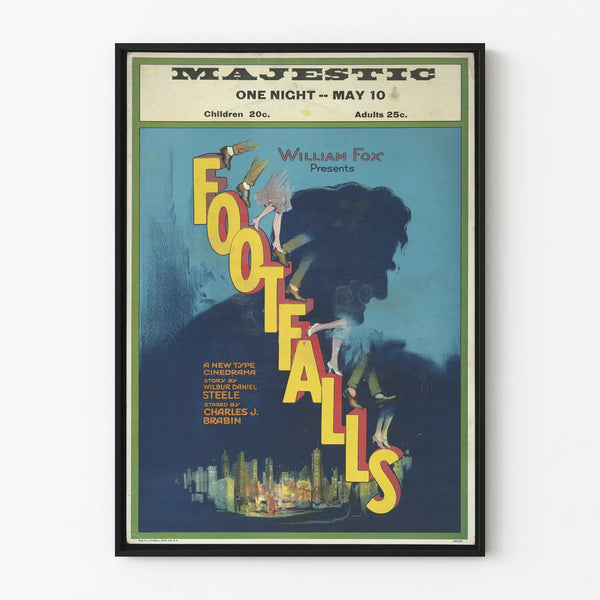 Vintage Footfalls Poster Retro Wall Decoration