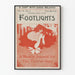 Vintage theater poster Footlights Philadelphia 1896