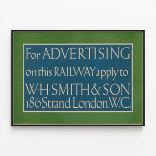 Vintage Advertising Poster Railway W.H. Smith & Son — framed artwork on a wall