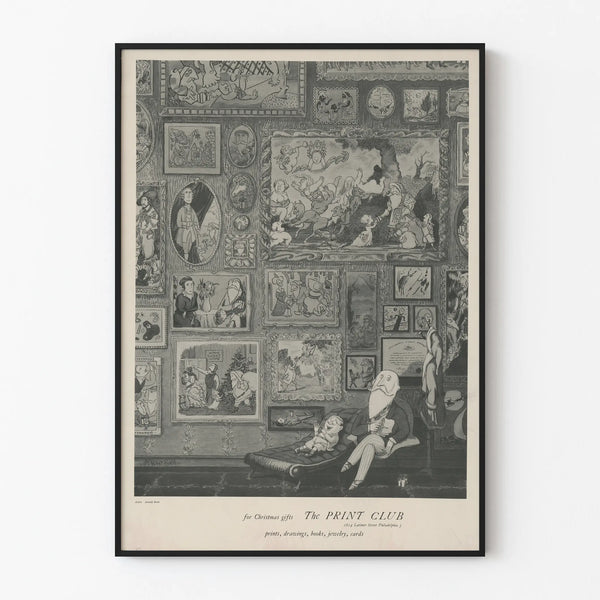 Art Deco Poster for The Print Club - Vintage Wall Decoration