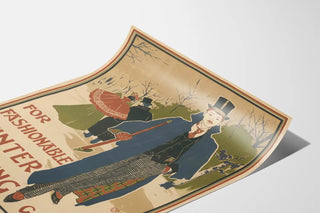 Elegant Vintage Winter Fashion Poster
