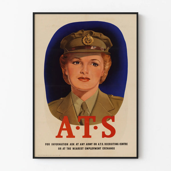 Vintage military recruitment poster A.T.S