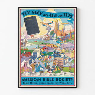 Decorative poster American Bible Society - For Such an Age as This