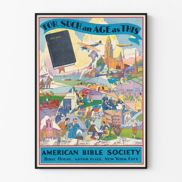 Decorative poster American Bible Society - For Such an Age as This