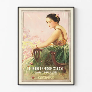 Vintage poster For The Freedom of The East with Lady Tsen Mei