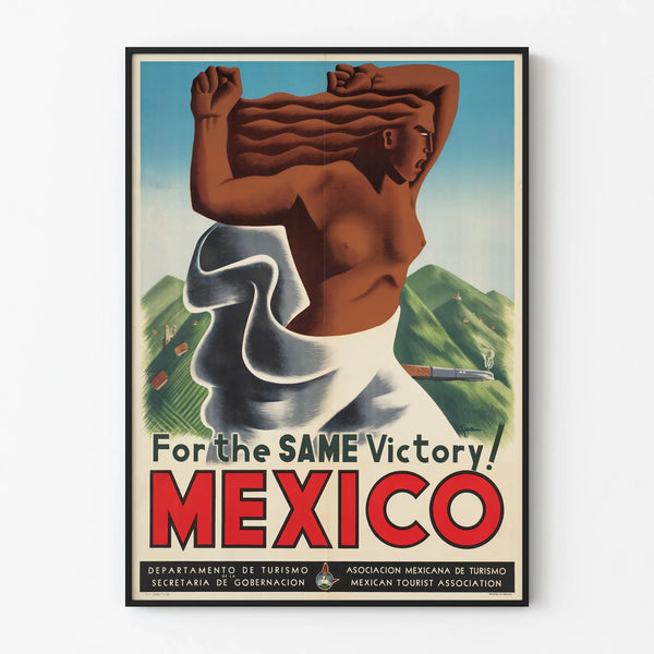 Vintage Mexico Tourism Poster For the Same Victory