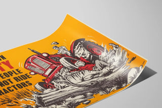 Safety Poster for Youth Prevention and Tractors — artwork view