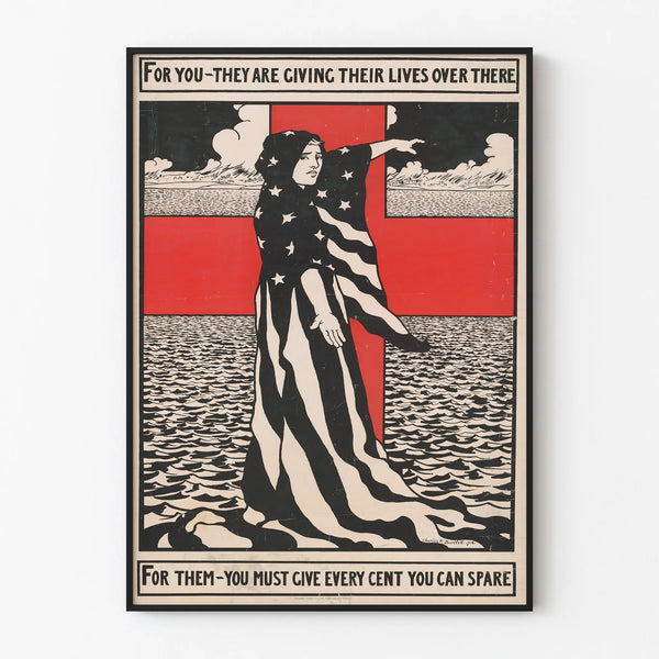 Vintage patriotic poster for wall decoration