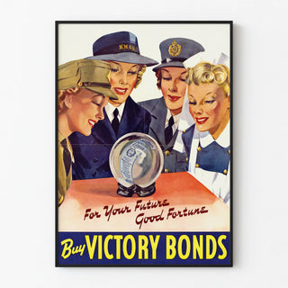Vintage poster encouraging the purchase of Victory Bonds